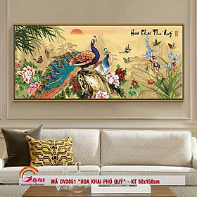 Mua Tranh sơn dầu số hóa tự tô màu Gam DV3051 60x150cm không khung