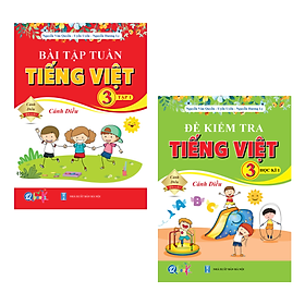 Sách Combo Bài Tập Tuần và Đề Kiểm Tra Toán, Tiếng Việt Lớp 3 - Cánh Diều - BẢN QUYỀN