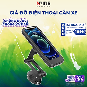 Mua Kẹp Giá Đỡ Điện Thoại Đi Xe Máy Xe Đạp Chống Nước Xoay 360 Độ - Giá Đỡ Điện Thoại Xe Đạp Xe Máy Chống Va Đập Dùng Đi Mưa