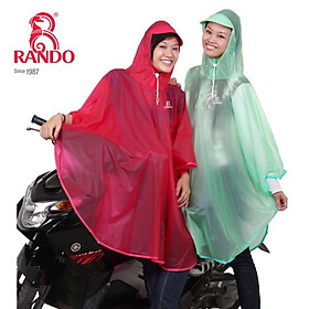 Mua Áo Mưa Choàng Cánh Dơi RANDO Cao Cấp Chính Hãng Nhựa Trong Suốt Không Thấm Nước Thời Trang Giá Sỉ BUOMTRONG