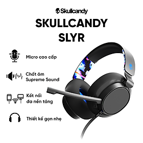 Mua Tai Nghe Có Dây Gaming Skullcandy SLYR - Màu Xanh Dương - Kết nối đa thiết bị - Chất âm Supreme - Mic chất lượng cao - Hàng chính hãng