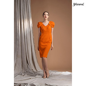 Đầm tay hoa hồng Maxivic M062314