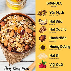 1KG Granola 11 Loại Siêu Hạt Tự Chọn 3 vị Ăn Kiêng Helthy - Trai Đẹp Snack