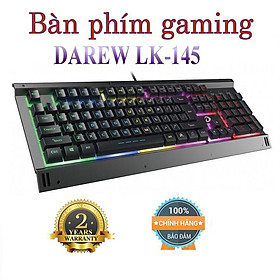 Bà̀n phím gaming giả cơ DareU LK145 chống nước, chống cháy hàng chính hãng