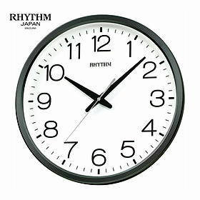 Đồng hồ treo tường Nhật Bản Rhythm CMG494NR02, Kích thước 36.0 x 4.4cm, 855g ,Vỏ nhựa cao cấp, dùng PIN