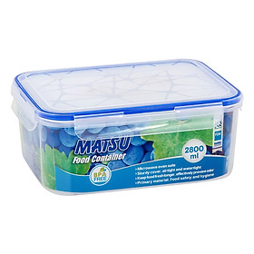 Hộp thực phẩm cn matsu 2800ml duy tân no.439 trong suốt không màu