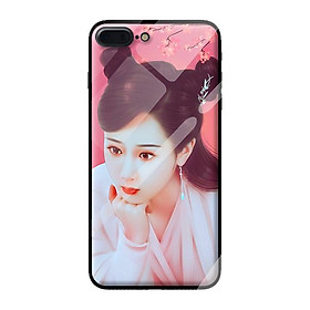 Hình ảnh Ốp kính cường lực cho iPhone 7 Plus mẫu GIRL 320 - Hàng chính hãng