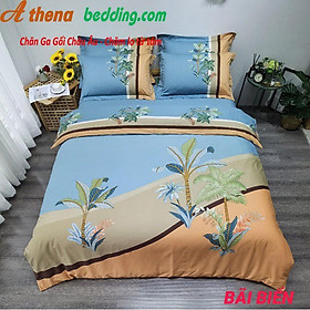 Trọn Bộ chăn ga gối 4 món COTTON Lụa Cao Cấp