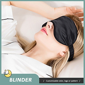 Eye mask pure color simple blackout eye mask thickened lunch break eye mask