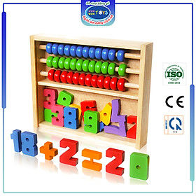 Đồ chơi gỗ Bảng tính học toán | Winwintoys 69112 | Phát triển trí tuệ và số học cơ bản | Đạt tiêu chuẩn CE và TCVN