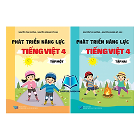 Sách - Combo Phát triển năng lực Tiếng Việt 4 tập 1 + 2 (KP) - Nhà Xuất Bản Đại Học Quốc Gia TP.HCM