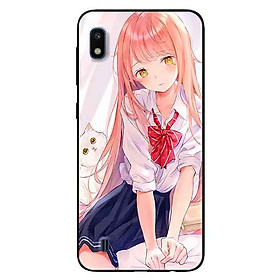 Ốp lưng in cho Samsung A10 Mẫu Cô Gái Sơ Mi Trắng