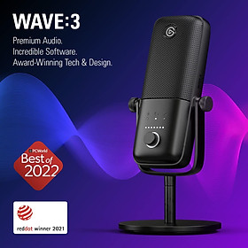 Thiết bị thu âm Microphone Elgato Wave:3_Mới, hàng chính hãng