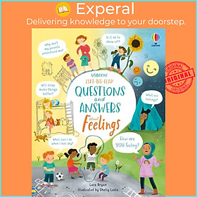 Sách - Lift-the-Flap Questions and Answers About Feelings by Shelly Laslo (UK edition, boardbook)