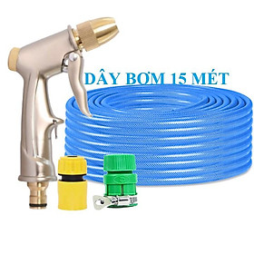 Mua Vòi Xịt Rửa Xe️ Bộ dây vòi xịt nước rửa xe  tưới cây   tăng áp 3 lần  loại 15m 206587 cút sập  nối PE