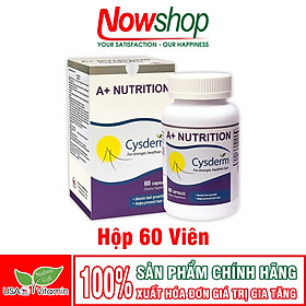 Viên Uống Giảm Rụng Tóc CYSDERM USA Mọc Tóc Nhanh, Phục Hồi Tóc Hư Tổn, Tóc Rụng Sau Sinh Hộp 60 Viên Nhập Khẩu Chính Hãng