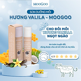 Son dưỡng môi thuần chay làm mềm và dưỡng ẩm môi MooGoo 5g Edible Lip Balm - Hàng Úc chính hãng