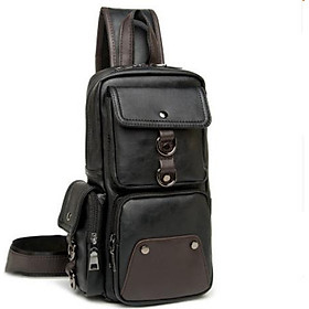 Túi đeo ngực đeo chéo nam phong cách mới - đen