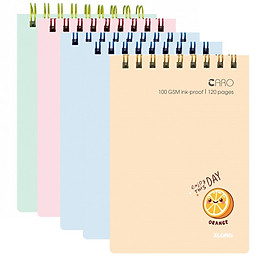 Lốc 5 quyển sổ tay lò xo khổ B7 Klong 934 / Sổ tay bỏ túi MS934