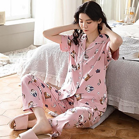 Bộ Pijama cộc tay cực thoáng mát, thời trang, khỏe khoắn