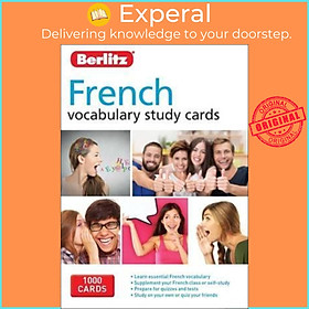 Hình ảnh sách Sách - Berlitz Language: French Vocabulary Study Cards by Berlitz (UK edition, hardcover)