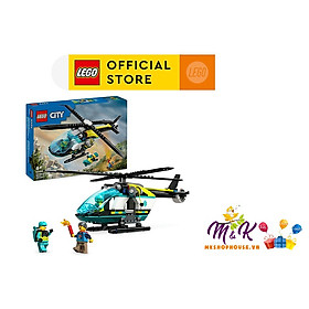 LEGO CITY 60405 Đồ chơi lắp ráp Trực thăng cấp cứu chuyên dụng (226 chi tiết)