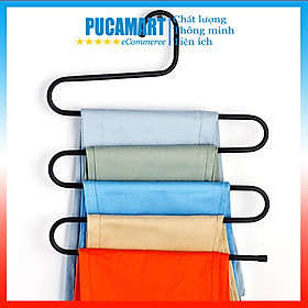 Mua Móc Treo Quần Áo Thông Minh 5 Tầng Bằng Thép Không Rỉ Tiện Lợi - PucaMart