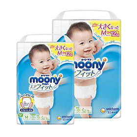 Combo 2 Gói Tã Quần Moony M58 (6-10kg)