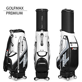Túi đựng gậy golf nam cao cấp chính hãng - Thiết kế 4 bánh xe, đa dụng, có thể xoay tròn mọi hướng - Chất liệu da sợi nhỏ cao cấp chống bụi bẩn và chống thấm nước tốt hoàn hảo
