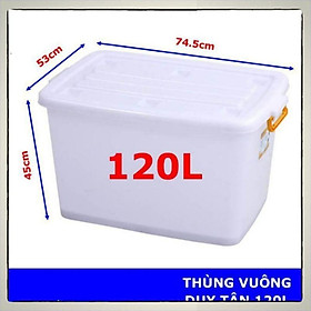 Mua Thùng nhựa có bánh xe Duy Tân 120L 74.5*53*45cm