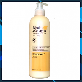 Dầu Gội Voudioty Hair Repair Biotin &Amp; Collagen Vàng Ngăn Gãy Rụng...