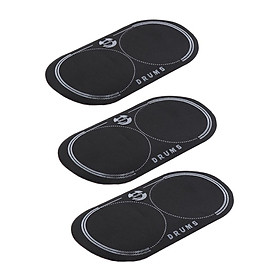 Set of 3 Bass Drum Patch, Percussion Musical Instrument Accessories