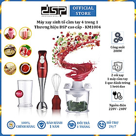 Mua Máy xay sinh tố cầm tay thương hiệu cao cấp DSP - Công suất: 200W - Điện áp: 220-240V 50/60Hz - Mã: KM1004 - Hàng Chính Hãng