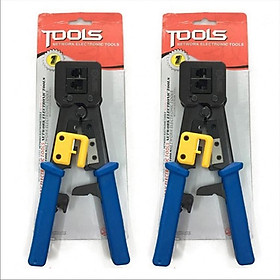 Mua Kìm Bấm Mạng Tools Kìm Bấm Dây Mạng Cán Xanh Loại Tốt 22x6cm