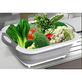 Mua Bán lỗ rổ chậu thớt gấp gọn đa năng