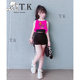 Thời trang trẻ em - (Set 3) Bộ sport body ôm, thời trang, sành điệu in GC cho bé gái - GiaKhang (220594)