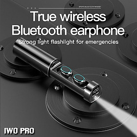 Tai Nghe Nhét Tai Bluetooth 5.2 Chip Có Đèn LED Và Mic