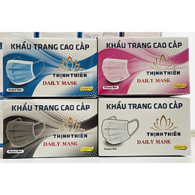 Combo 4 Hộp Khẩu Trang Y Tế 4 Lớp Thịnh Thiên (Xanh-Trắng-Hồng-Xám)