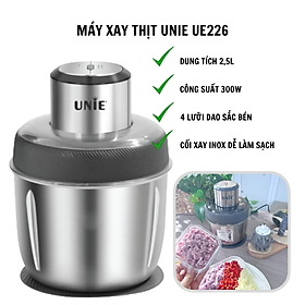 Mua Máy xay thịt Sothing Unie UE226  dung tích 2 5l  thiết kế 4 lưỡi dao sắc bén  công suất mạnh 300W- Hàng Chính Hãng