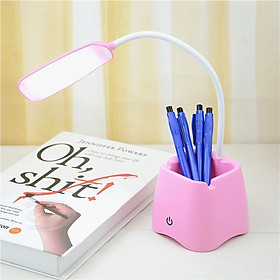 Mua Đèn học chống cận thị  đèn bàn học  đèn học để bàn có khe cắm bút  đặt điện thoại - Hàng chính hãng
