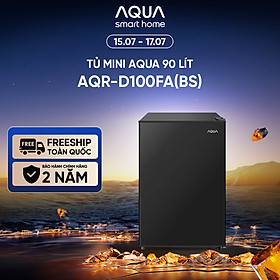 [DAILY] Tủ lạnh Aqua 90 lít AQR-D100FA(BS) - Freeship toàn quốc - Hàng chính hãng