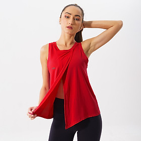 Áo tập Yoga - Gym Tanktop mặc ngoài Xẻ tà cột trước Hibi Sports TA708