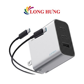 Mua Combo cốc sạc Cuktech 1USB 2Type-C 65W + Cáp USB Type-C to Type-C AD653C - Hàng chính hãng