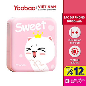 Mua Sạc dự phòng mini 10000mAh Yoobao YB-6024 Trang bị đèn LED chiếu sáng