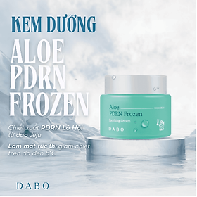 KEM DƯỠNG PDRN LÔ HỘI JEJU CAO CẤP LÀM DỊU & HẠ NHIỆT DA DABO ALOE PDRN FROZEN SOOTHING CREAM 100ml