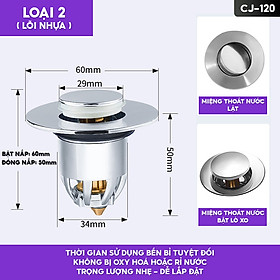 Mua Nắp Đậy Lỗ Thoát Nước Chậu Rửa Bát Chất Liệu Inox 304 Cao Cấp Không Gỉ Sét Hoặc Oxy Hoá Theo Thời Gian CJ-120