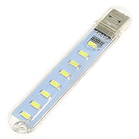 Đèn Led Thanh 8 Bóng Để Bàn Đầu Gắn Ngõ USB Dự Phòng 4W 0.5W led Siêu Sáng