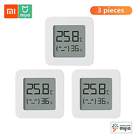 Nhiệt kế cảm biến đo độ ẩm thông minh kỹ thuật số không dây điều khiển trên app 3pcs Xiaomi BT Thermometer 2 Wireless Smart