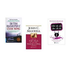 Combo 3 cuốn sách: Đi Tìm Hạnh Phúc Cuộc Sống + Học từ vấp ngã để từng bước thành công + Mặc kệ nó làm tới đi