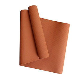 Thảm Yoga MIKIE MAT DARK ORANGE 1 màu - TPE nguyên khối - Dày 6mm - Thành phần cao su non tự nhiên - Chống trượt, Không mùi